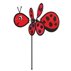 In the Breeze Baby Ladybug Ground Wind Spinner Garden Insects Yard Decoration